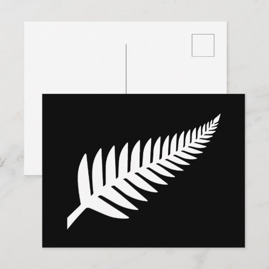 Neuseeland Silver Fern Postkarte (Vorne/Hinten)