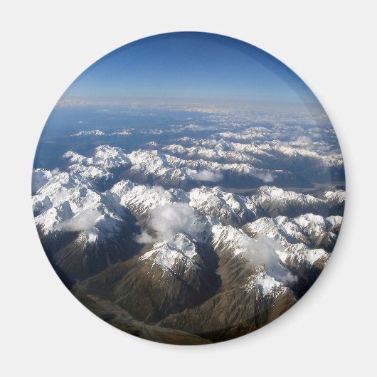 Neuseeland South Island Mountain Sky View Magnet (Vorne)