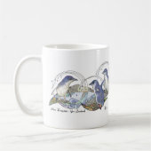 Neuseeland Souvenir Blue Penguin zeichne Kaffeetasse (Links)