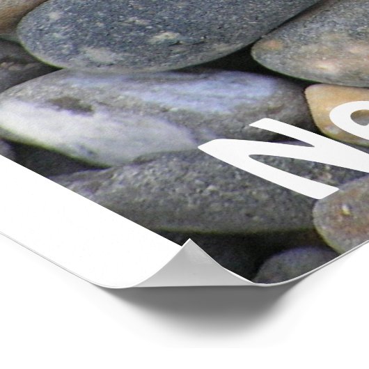 Neuseeland... Steine! Poster (Ecke)