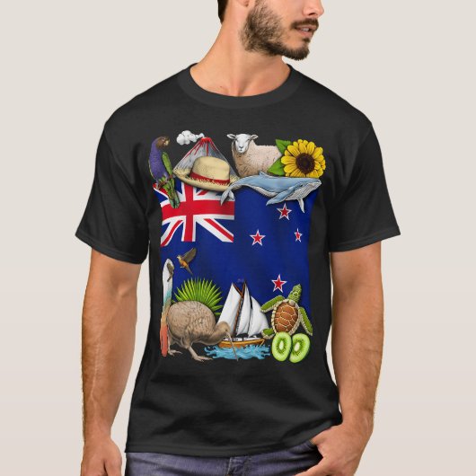 Neuseeland Stolz T-Shirt (Vorderseite)