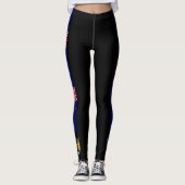 Neuseeland stripes Flagge Leggings (Vorderseite)