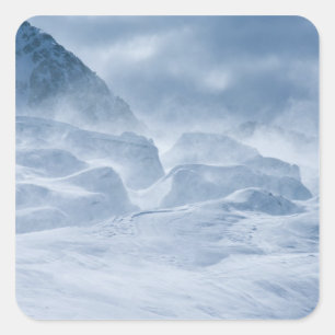 Neuseeland, Südinsel, Arrowsmith Range. Quadratischer Aufkleber