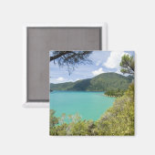Neuseeland, Südinsel, Marlborough Sounds. Magnet (Vorderseite/Rückseite)