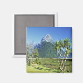Neuseeland, Südinsel, Miter Peak, Magnet (Vorderseite/Rückseite)