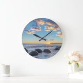 Neuseeland, Südinsel, Moeraki Boulders Große Wanduhr (Zuhause)
