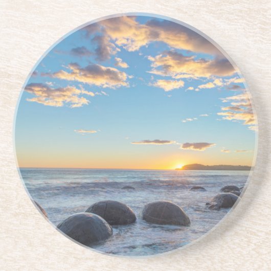 Neuseeland, Südinsel, Moeraki Boulders Sandstein Untersetzer (Vorne)