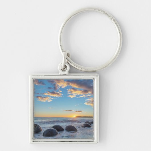 Neuseeland, Südinsel, Moeraki Boulders Schlüsselanhänger (Vorne)