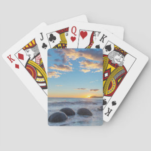 Neuseeland, Südinsel, Moeraki Boulders Spielkarten