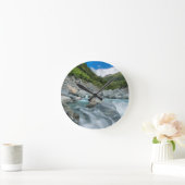 Neuseeland, Südinsel, Moto Aspiring National Runde Wanduhr (Zuhause)