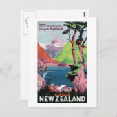 Neuseeland Südinsel Postkarte (Vorne/Hinten)