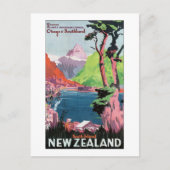 Neuseeland Südinsel Postkarte (Vorderseite)
