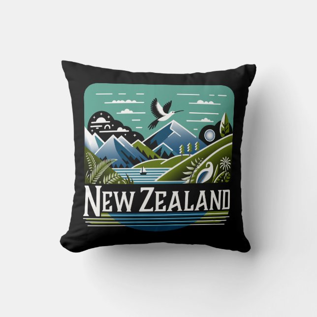 Neuseeland Südpazifik Kissen (Vorderseite)