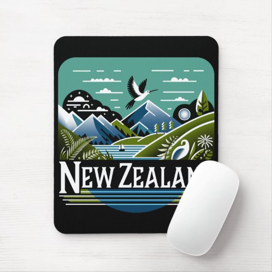 Neuseeland Südpazifik Mousepad (Mit Mouse)