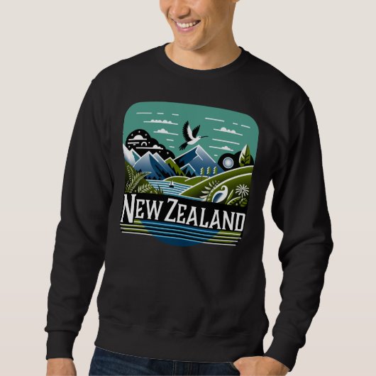 Neuseeland Südpazifik Sweatshirt (Vorderseite)