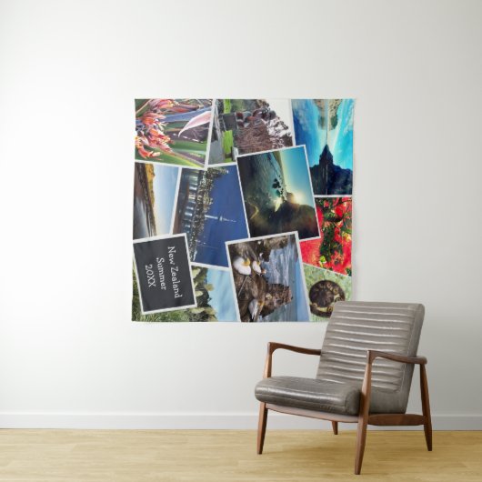 Neuseeland Summer Collage Tapestes Wandteppich (Beispiel (Horizontal))