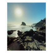 Neuseeland Sunny Rugged Coastal Beach Poster (Vorderseite)