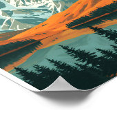 Neuseeland Sunset Majestät Poster (Ecke)