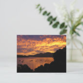 Neuseeland Sunset Postkarte (Stehend Vorderseite)