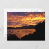 Neuseeland Sunset Postkarte (Vorne/Hinten)