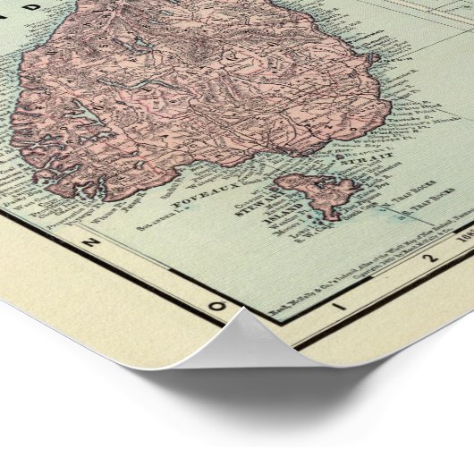 Neuseeland, Tasmanien, Fidschi Poster (Ecke)