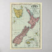 Neuseeland, Tasmanien, Fidschi Poster (Vorne)