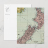 Neuseeland, Tasmanien, Fidschi Postkarte (Vorne/Hinten)