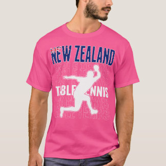 Neuseeland-Tischtennisliebhaber-Jersey Jersey Kiwi T-Shirt