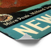 Neuseeland Travel Vintage Poster (Ecke)