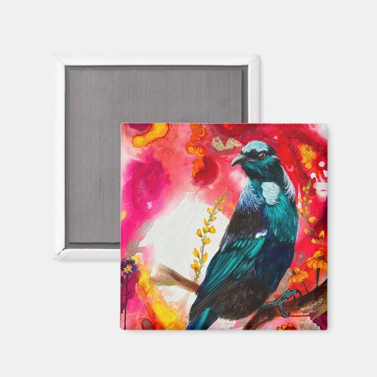 Neuseeland Tui Bird Magnet (Vorderseite/Rückseite)