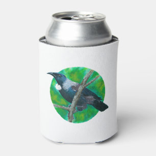 Neuseeland Tui - Malerei in Acryl Dosenkühler
