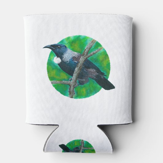 Neuseeland Tui - Malerei in Acryl Dosenkühler (Rückseite)