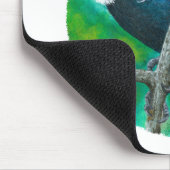 Neuseeland Tui - Malerei in Acryl Mousepad (Ecke)