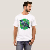 Neuseeland Tui - Malerei in Acryl T-Shirt (Vorne ganz)