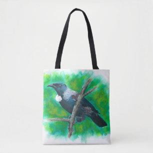 Neuseeland Tui - Malerei in Acryl Tasche