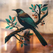 Neuseeland Tui Window Cling Decal Fensteraufkleber (Blatt 2)