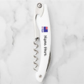 Neuseeland und Neuseeland Personalisiert Kellnermesser (Vorderseite)