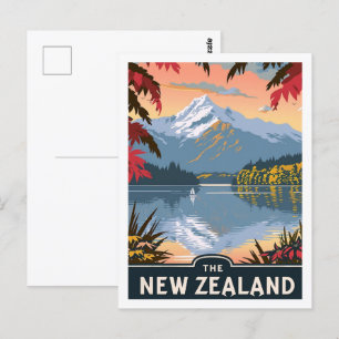 Neuseeland Vintage Berühmter Reiseort Postkarte