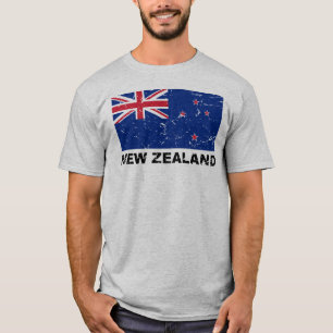 Neuseeland-Vintage-Flagge T-Shirt
