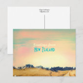 Neuseeland Vintage Karte (Vorne/Hinten)