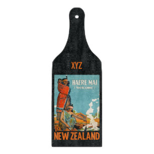 Neuseeland Vintage-Reise benutzerdefiniertes Schne Schneidebrett