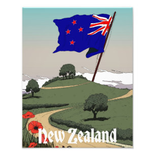Neuseeland Vintage-Reise  Fotodruck