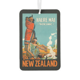 Neuseeland Vintage Reise Lufterfrischer