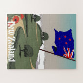 Neuseeland Vintage-Reise  Puzzle (Horizontal)