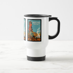 Neuseeland Vintage-Reisemugs Reisebecher