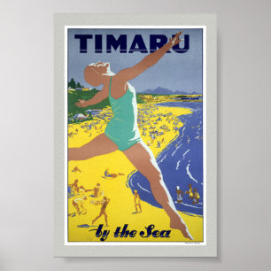 Neuseeland Vintage Reiseposter Poster