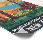 Neuseeland Vintage Travel Poster (Ecke)