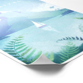 Neuseeland Vintage Travel Poster (Ecke)