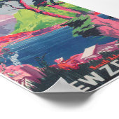 Neuseeland Vintage Travel Poster (Ecke)