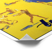 Neuseeland Vintage Travel Poster (Ecke)